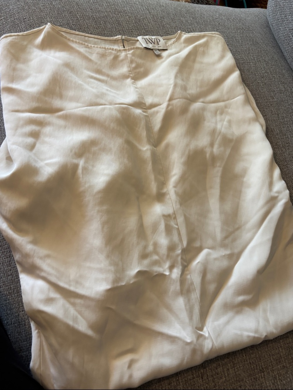 TWP Asymmetrical Women's Dress in Ivory